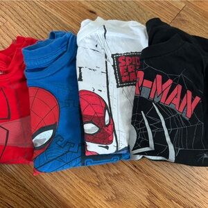 4T Spiderman T-shirts (used)